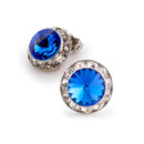 15mm Performance Earrings - Sapphire Clipped 15mm Performance Earrings - Sapphire Clipped