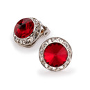 15mm Performance Earrings - Siam Clipped 15mm Performance Earrings - Siam Clipped