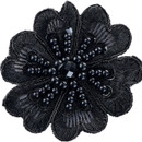 DIY Applique Sequin Embroidered 910 Black DIY Applique Sequin Embroidered 910 Black