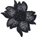 DIY Applique Sequin Embroidered 918 Black DIY Applique Sequin Embroidered 918 Black