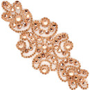 PriceLess Crystal Trim Applique Gel Backed 632 Light Peach PriceLess Crystal Trim Applique Gel Backed 632 Light Peach