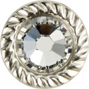 Settings for Rhinestones | Rope Silver Metal Rim 40ss - 5 gross Settings for Rhinestones | Rope Silver Metal Rim 40ss - 5 gross