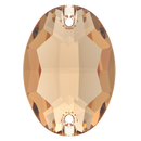 Preciosa Sew On Oval Honey 24x17mm Preciosa Sew On Oval Honey 24x17mm