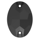 Preciosa Sew On Oval Jet 16x11mm Preciosa Sew On Oval Jet 16x11mm