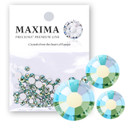 MAXIMA Crystals by Preciosa Mix Pack Flatback Round Peridot Shimmer AB MAXIMA Crystals by Preciosa Mix Pack Flatback Round Peridot Shimmer AB