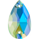 PriceLess Sew On Pear Peridot AB 22x13mm PriceLess Sew On Pear Peridot AB 22x13mm