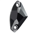 Preciosa Sew On Fantasy Jet 17mm