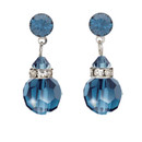 Starlight Crystal Jewelry™ Bead Dangle Earring - Montana Pierced Starlight Crystal Jewelry™ Bead Dangle Earring - Montana Pierced