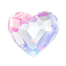 MAXIMA Crystals by Preciosa Flatback Shape Heart Crystal AB 6mm