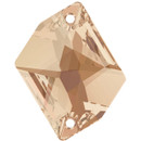 Starcut Crystal Sew On Cosmic Golden Shadow 17x13mm