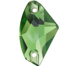 Starcut Crystal Sew On Galactic Fern Green 19x12mm