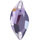 Starcut Crystal Sew On Leaf Amethyst 20x10mm Starcut Crystal Sew On Leaf Amethyst 20x10mm