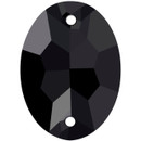 Starcut Crystal Sew On Oval Jet 18x13mm Starcut Crystal Sew On Oval Jet 18x13mm