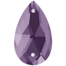Starcut Crystal Sew On Pear Amethyst 18x10.5mm Starcut Crystal Sew On Pear Amethyst 18x10.5mm