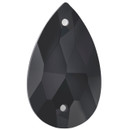 Starcut Crystal Sew On Pear Jet 18x10.5mm Starcut Crystal Sew On Pear Jet 18x10.5mm