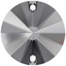 Starcut Crystal Sew On Rivoli Black Diamond 14mm