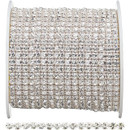 Priceless Crystal Metal Set Banding Crystal/Silver 1 Row Priceless Crystal Metal Set Banding Crystal/Silver 1 Row