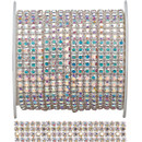 Priceless Crystal Metal Set Banding Crystal AB/Silver 4 Row Priceless Crystal Metal Set Banding Crystal AB/Silver 4 Row