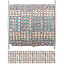 Priceless Crystal Metal Set Banding Crystal AB/Silver 6 Row Priceless Crystal Metal Set Banding Crystal AB/Silver 6 Row