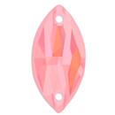 Starcut Crystal Sew On Navette Peach Delite 18x9mm Starcut Crystal Sew On Navette Peach Delite 18x9mm