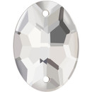 Starcut Crystal Sew On Oval Crystal Unfoiled 18x13mm Starcut Crystal Sew On Oval Crystal Unfoiled 18x13mm