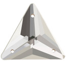 Starcut Crystal Sew On Triangle Crystal Unfoiled 16mm Starcut Crystal Sew On Triangle Crystal Unfoiled 16mm