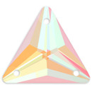 Starcut Crystal Sew On Triangle Peach Delite 16mm Starcut Crystal Sew On Triangle Peach Delite 16mm