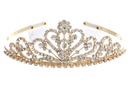Crystal Avenue Tiara - 2" 60202 Crystal/Gold