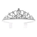 Crystal Avenue Tiara - 1.4" 60656 Crystal/Silver