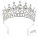 Crystal Avenue Tiara - 2.5" 60788 Crystal/Silver