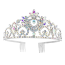 Crystal Avenue Tiara - 1.81" 60777 Crystal AB/Silver