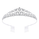 Crystal Avenue Tiara - 1.10" 60762 Crystal/Silver