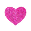 PriceLess Crystal Self Adhesive + Hotfix Heart Rose Medium - 6 Pack