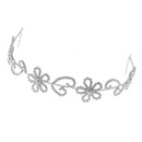 Crystal Avenue Hair Accessory 71804 - Flower + Leaves Vine Crystal/Silver