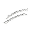 Crystal Avenue Hair Accessory 71837 - 1 Row 3.5 inch Bobby Pin Crystal/Silver