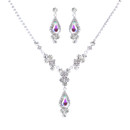 Crystal Avenue Necklace Earring Set 16782 - S Rs Teardrop Shape Set