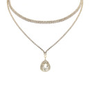 Crystal Avenue Necklace 17798 - G Rs Teardrop Choker 2