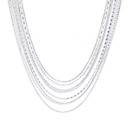 Crystal Avenue Necklace 18483 - S Rs Chain 8 Layer Necklace