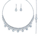Crystal Avenue Full Set 18616 - S Rs Teardrop Lace 3pc Set