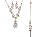 Crystal Avenue Full Set 18618 - G Rs Teardrop Flower 3pcs Set