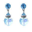 Crystal Avenue Earrings 40048 - 10mm Crystal Round Drop AQ
