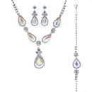 Crystal Avenue Full Set 18618 - S Rs Teardrop Flower 3pcs Set Ab