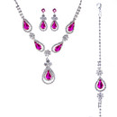 Crystal Avenue Full Set 18618 - S Rs Teardrop Flower 3pcs Set Fu