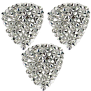 Austrian Crystal Rock Small Trilliant 001 Comet Argent Light - 3 pieces