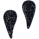 Austrian Crystal Rock Paisley 301 Jet - 1 Pair