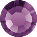 MAXIMA Crystals by Preciosa hotfix rhinestone in Amethyst — deep violet purple, 12ss (3.0mm–3.2mm), bulk wholesale at RhinestonesU.com