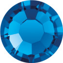 Preciosa Viva12 Hotfix Rhinestones in Capri Blue — vivid medium blue, 30ss (6.3mm–6.5mm), bulk wholesale at RhinestonesU.com