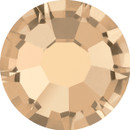 Preciosa Viva12 Hotfix Rhinestones in Honey — warm amber-gold, 20ss (4.6mm–4.8mm), bulk wholesale at RhinestonesU.com