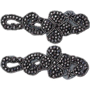 Applique | PriceLess Crystal Applique #612 Jet Hematite - 1 pair