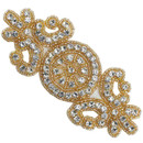 PriceLess Crystal Trim Applique #602 Crystal/Gold